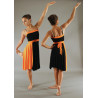 GR12 - Robe bustier noir/orange