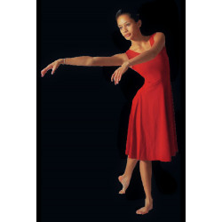 GR10 - Robe rouge mi longue