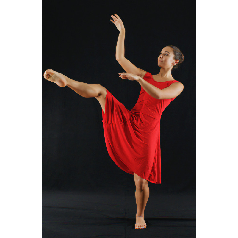 GR5F - Robe rouge 4 pans en pitch GR5F - Robe rouge 4 pans en pitch
