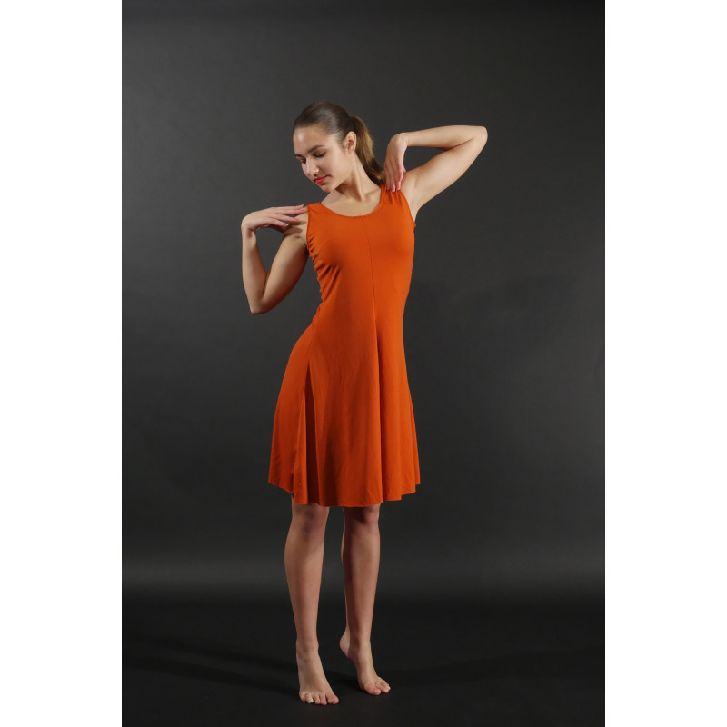 GR5H - Robe 4 pans couleur brique en pitch GR5H - Robe 4 pans couleur brique en pitch
