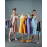 GR1C - Robes 4 pans - 1 une large et une fine bretelle