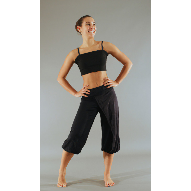 GPC4 - Pantalon sarouel court noir GPC4 - Pantalon sarouel court noir