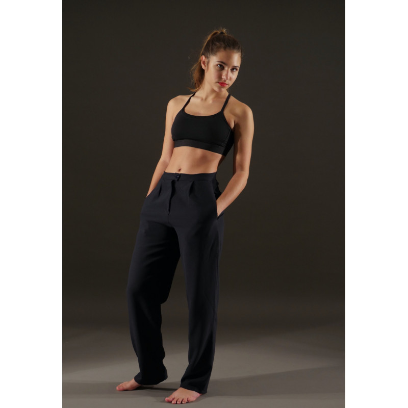GP13 - Pantalon de costume noir à poches GP13 - Pantalon de costume noir à poches