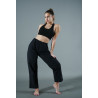 GP4BIS - Pantalon épais noir taille élastique