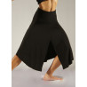GJL6A - Jupe longue fendue noire