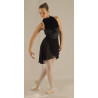 GJC6A - jupette mousseline noire