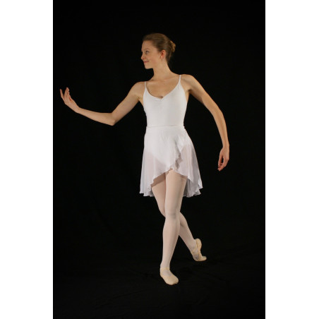 GJC6B - Jupette mouseline blanche