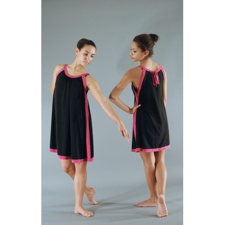 GHT2B - Tunique noire/fuschia