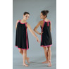 GHT2B - Tunique noire/fuschia