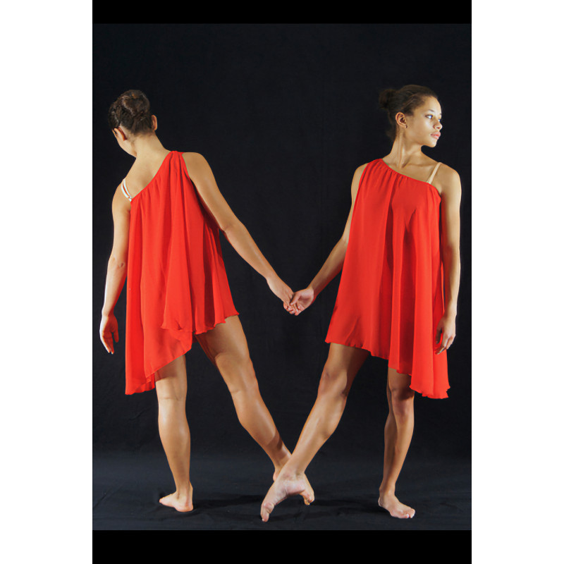 GHT11A - Tunique grecque rouge GHT11A - Tunique grecque rouge
