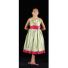 MR39A - Robe petite fille modèle verte