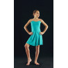 MR40C - Robe bustier Aqua avec shorty