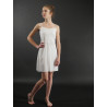 MR40E - Robe bustier écru