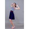 MR47B - Robe JP Gautier bleu marine et blanche