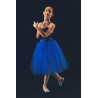 MTL9 - Jupe de tutu long bleu royal