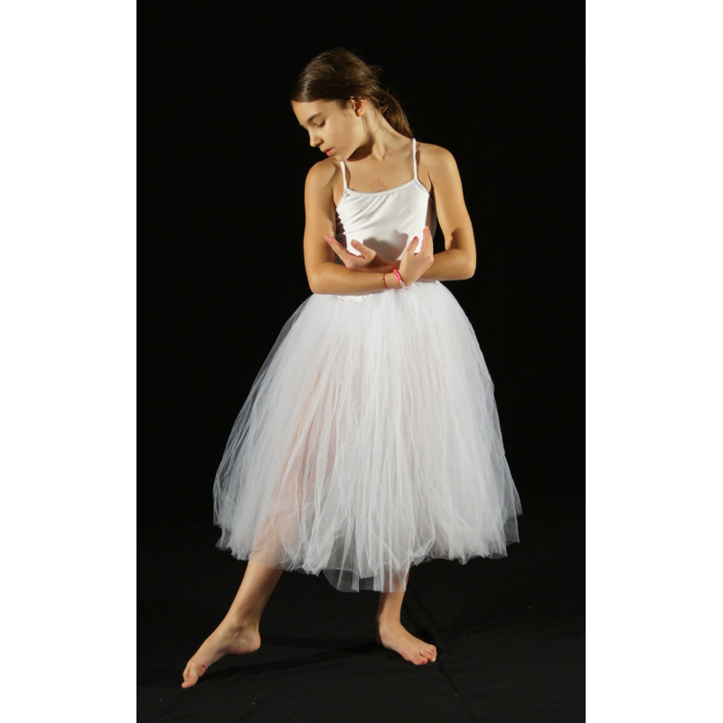 MTL4 - Jupe de tutu long blanc MTL4 - Jupe de tutu long blanc