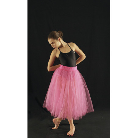 MTL1 - Jupe de tutu long rose fuschia