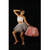 MTC19B - Ensemble tutu court blanc avec top