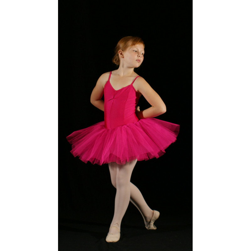 MTC12 - Tutu court rose fuschia 4 tulles MTC12 - Tutu court rose fuschia 4 tulles