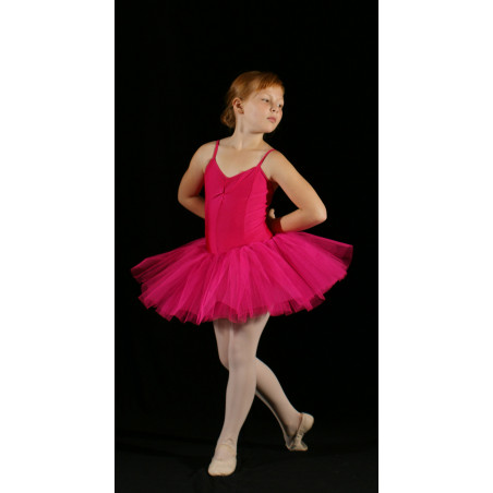 MTC12 - Tutu court rose fuschia 4 tulles