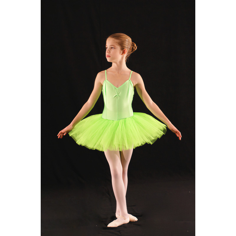 MTC11 - Tutu court vert fluo 4 et 7 tulles MTC11 - Tutu court vert fluo 4 et 7 tulles