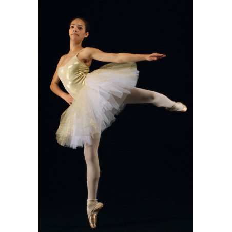 MTC6 - Jupe de tutu or avec justaucorps