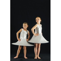 PR18B - Robe lune gris perlé