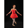 MTC4A - Tutu court rouge tulle souple