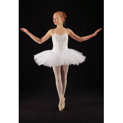 MTC1 - Tutu 1/2 plateau blanc 4 et 7 tulles