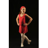 MRC3 - Robe 4 pans rouge sans manche