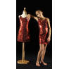 MRC9 - Robe noire à paillettes rouges
