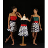 MRC12 - Robe bustier courte à pois
