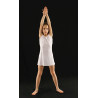 MRC18B - Robe 2 pans blanche