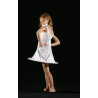 PR17E - Robe bulle de savon blanche