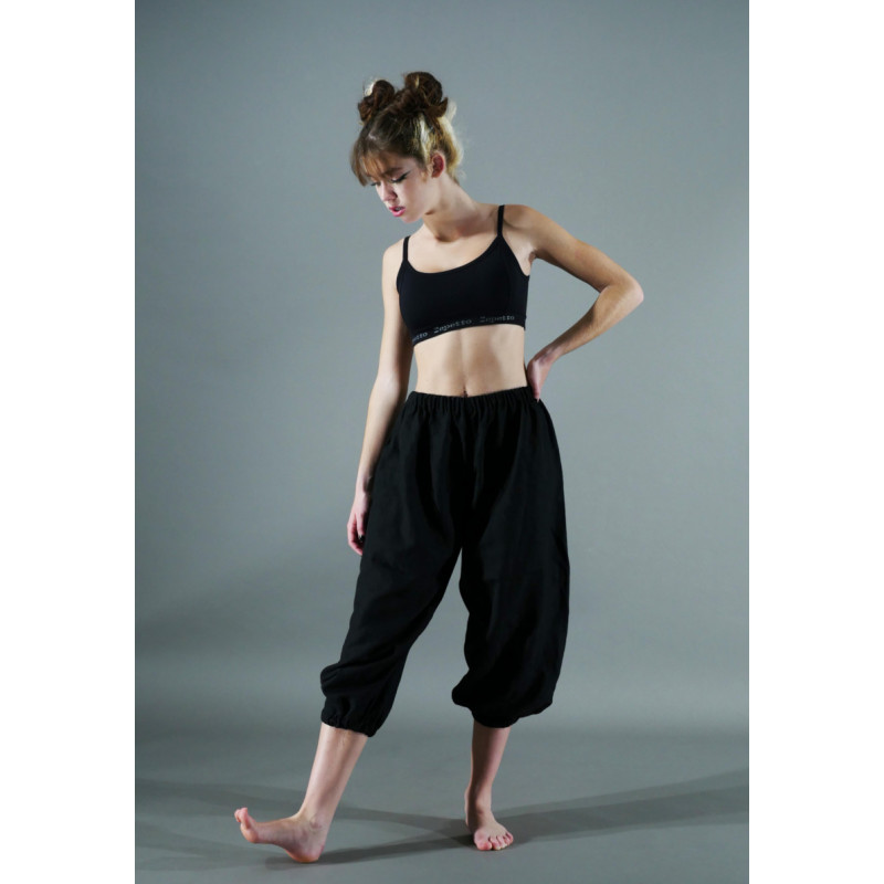 GP21B - Pantalon bouffant noir mat GP21B - Pantalon bouffant noir mat