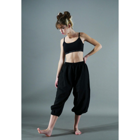GP21B - Pantalon bouffant noir mat