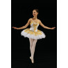 GTC1B - Tutu plateau blanc habillé or