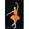 GTC7C - Tutu court rouge habillé or