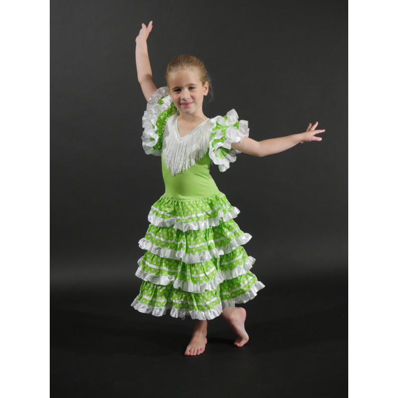 PR15 - Robe flamenco verte PR15 - Robe flamenco verte