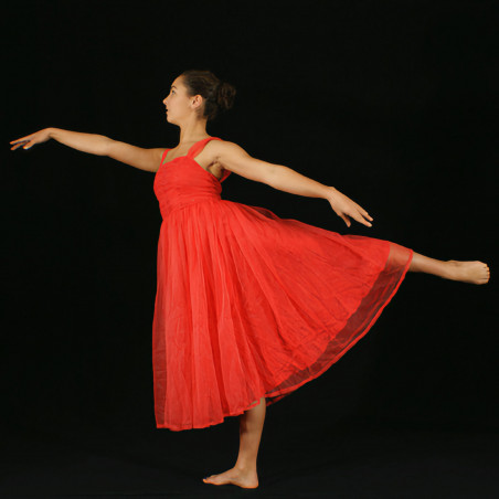 GRL25 - Robe longue rouge