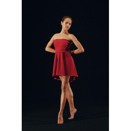 GR19B - Robe bustier rouge