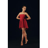 GR19B - Robe bustier rouge