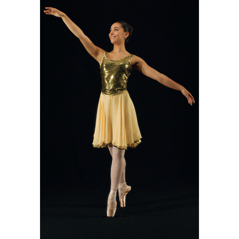 GR20A - Robe paillettes jaune GR20A - Robe paillettes jaune