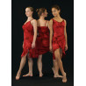 GRC2 - Robe courte rouge à paillettes