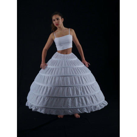GJL16 - Jupon crinoline blanc