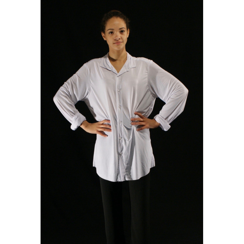 GH36B - Chemise blanche homme en lycra cristal GH36B - Chemise blanche homme en lycra cristal