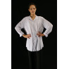 GH36B - Chemise blanche homme en lycra cristal