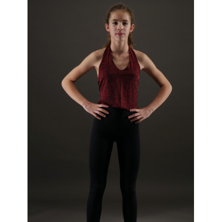 GH3C - Haut habillé bordeaux pailleté