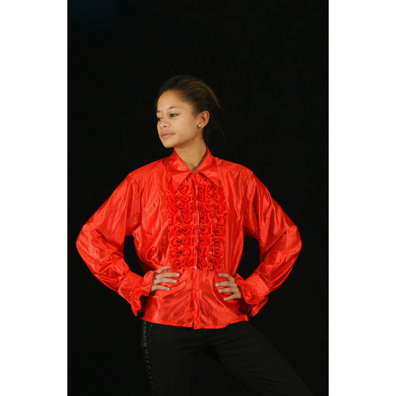 GH22 - Chemise espagnole rouge d'homme GH22 - Chemise espagnole rouge d'homme