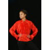 GH22 - Chemise espagnole rouge d'homme